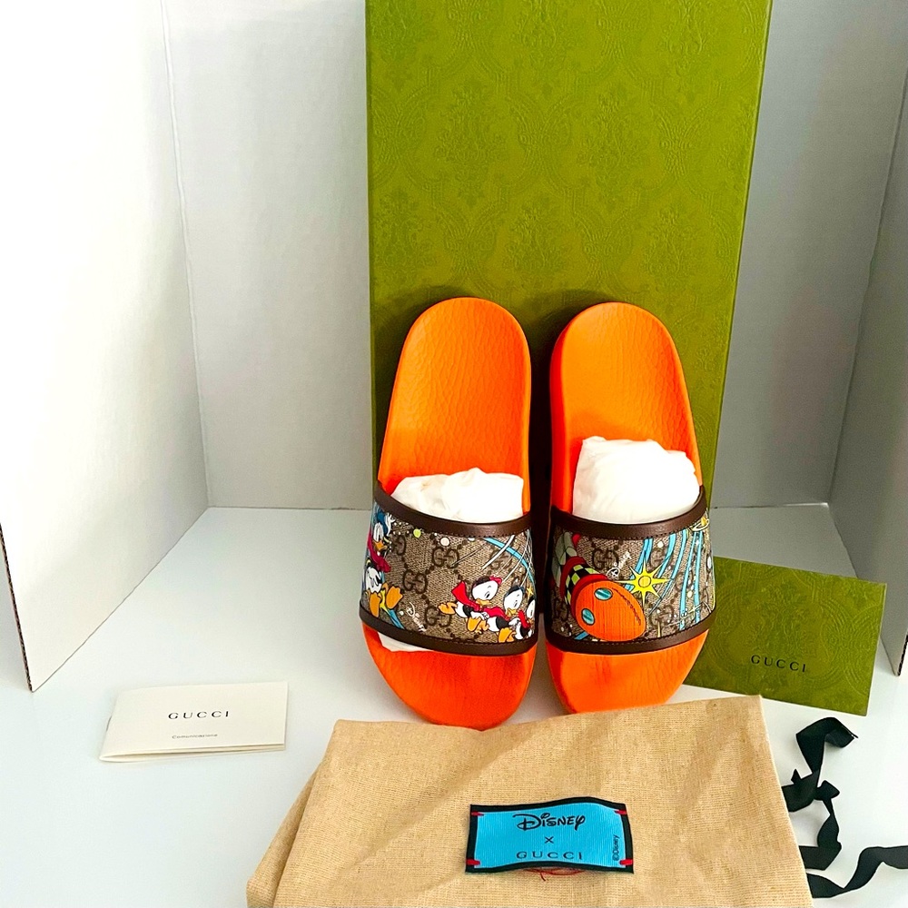 Gucci Donald Duck Slides /Shoes - Limited Addition 34/4 - Picture 7 of 7